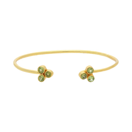 Pulsera "Sikar" peridotos - KARVIK JOYAS