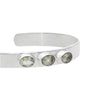 Pulsera "Jaipur" silver peridoto - KARVIK JOYAS