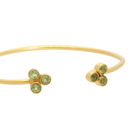 Pulsera "Sikar" peridotos - KARVIK JOYAS