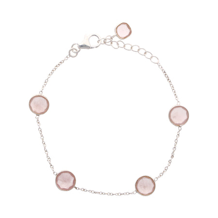 Pulsera "Thane" Cuarzo rosado - KARVIK JOYAS