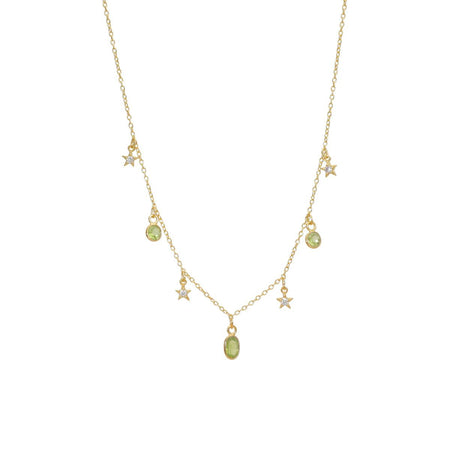 Collar "Onam" Peridoto Gold - KARVIK JOYAS